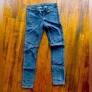 BDG mid rice, cigarette ankle gray corduroys